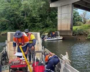 Marine Support On Bridge Core Sampling Surveys – Innisfail, Queensland